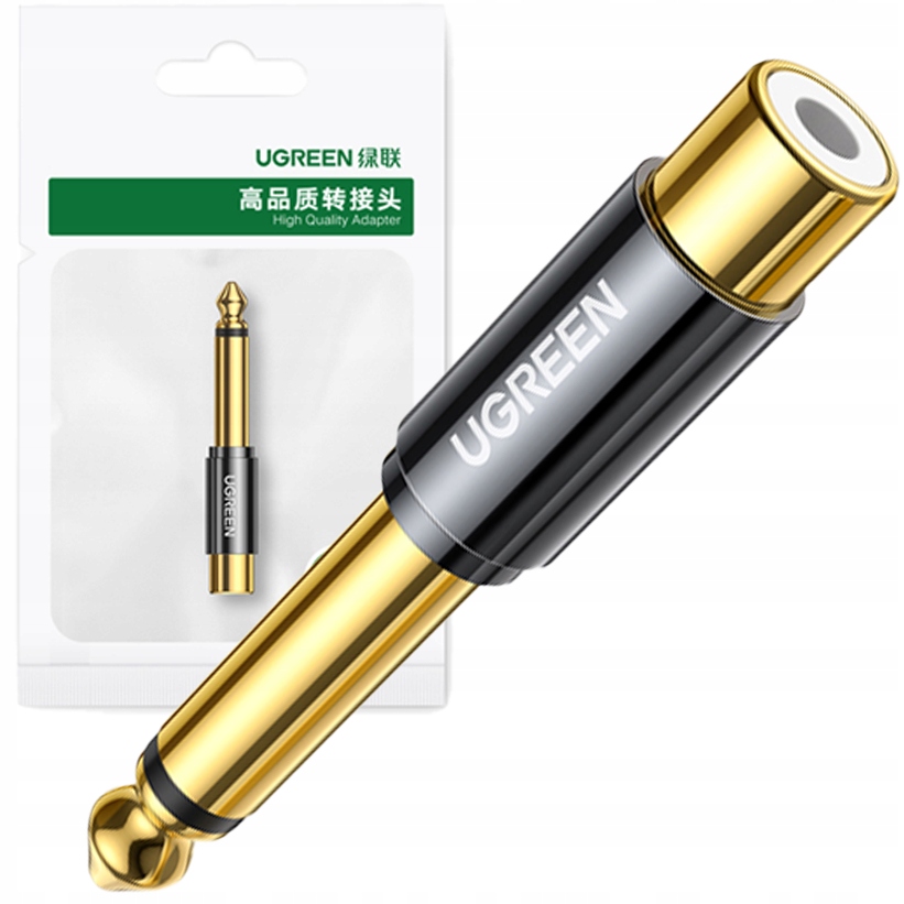 UGREEN 6.35mm Male to RCA Female Adapter